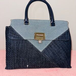 True Religion Blue Denim Satchel
